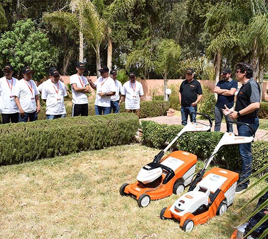 Stihl Maroc motoculteur débroussailleuse taille haie jardinage bûcheronnage sylviculture